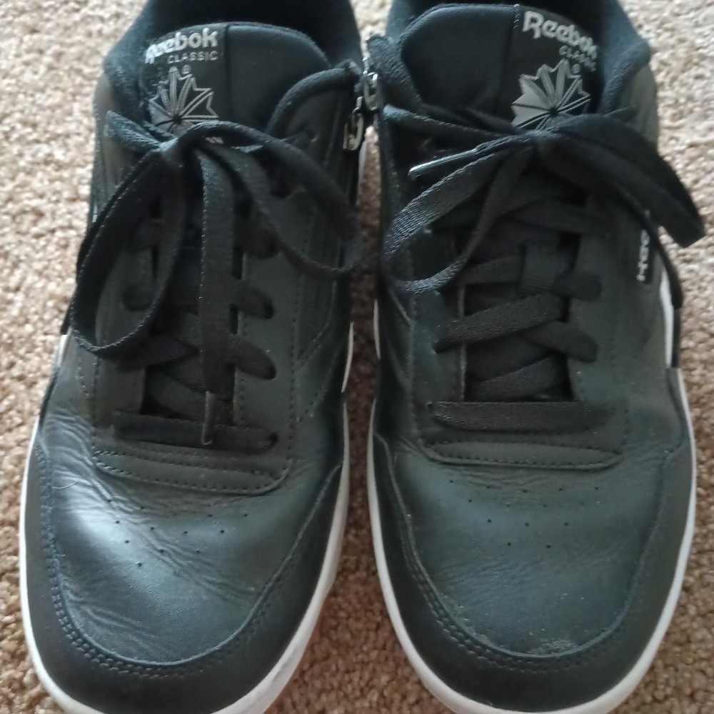 Reebok Classic Men's Black and White Sneakers